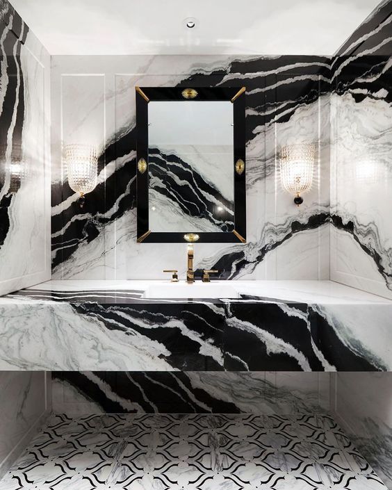 Panda Marble can be used for vanities