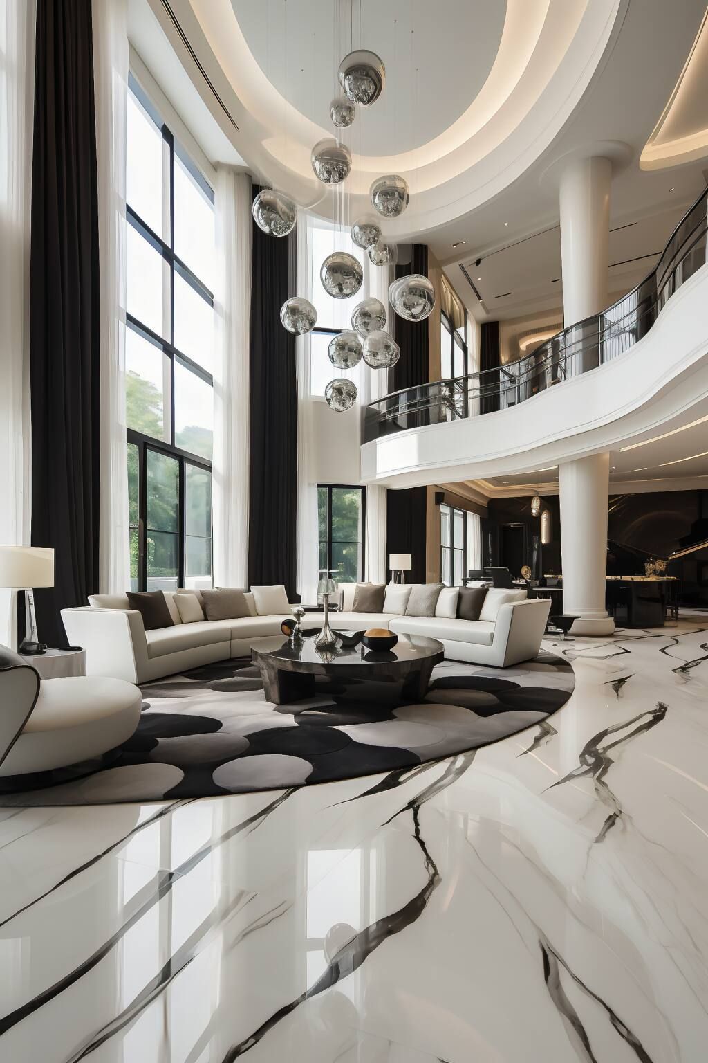 Panda White Marble Flooring