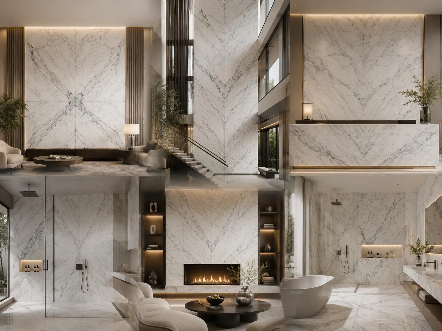 Carrara White Marble for Residential