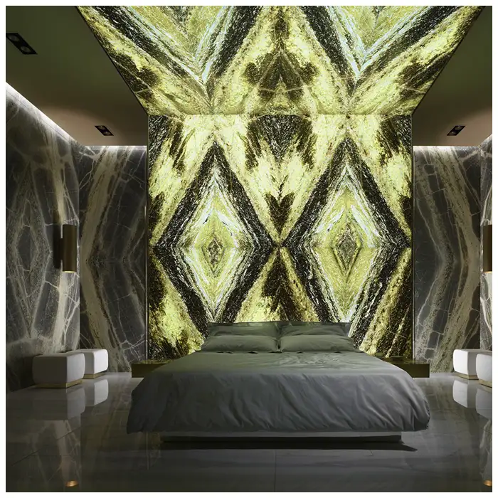 Green-Marble-Backlit-Feature-Wall-In-Luxury-Houses