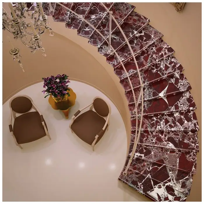 Rosso-Levanto-Red-Marble-Villa-Stairs-Designs Rosso-Levanto-Red-Marble-Villa-Stairs-Designs