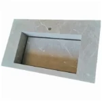 Tundra Grey Marble Integrated Vanity Basins