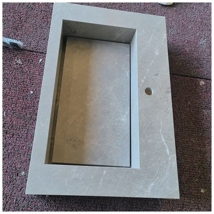 Tundra-Grey-Marble-Integrated-Vanity-Sinks Tundra-Grey-Marble-Integrated-Vanity-Sinks