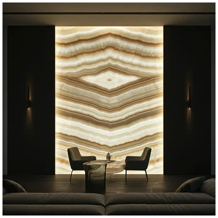 Vanilla-Onyx-Marble-Feature-Wall-with-LED-Light-Backed