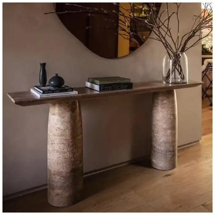 Travertine-Console-Table-Fill-Finish-Edge-Profiles-Base-Support-and-Patina