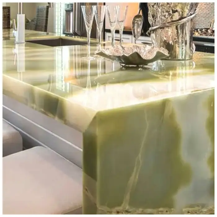 green-onyx-slab-selection-showing-mineral-clouds-vein-layout-and-backlight-color-test