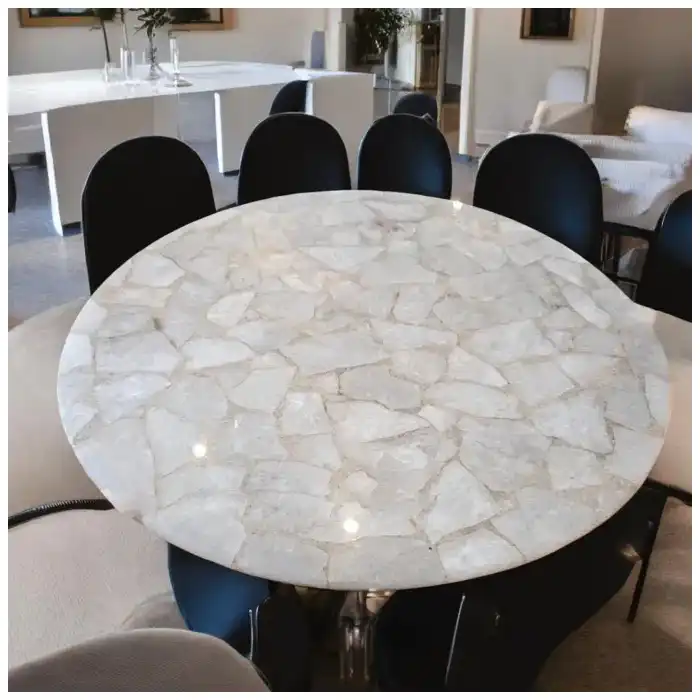 stone-dining-table-lighting-test-under-pendant-and-daylight stone-dining-table-lighting-test-under-pendant-and-daylight