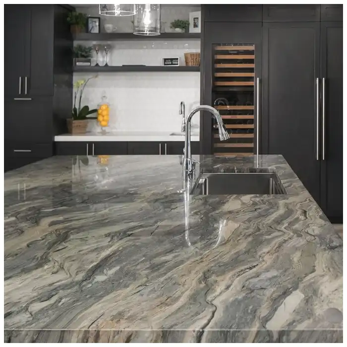 Magma-Blue-quartzite-feature-wall-with-mapped-color-zones-and-joints Magma-Blue-quartzite-feature-wall-with-mapped-color-zones-and-joints