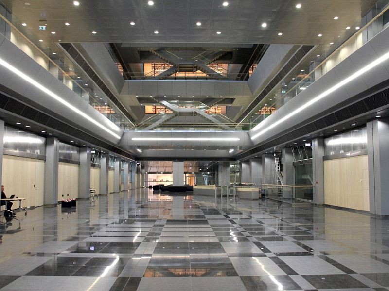 लाइब्रेरी परियोजनाओं में ग्रेनाइट फर्श टाइलें