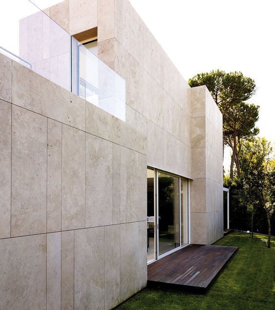 Зидне плочице за приватне виле беж травертина