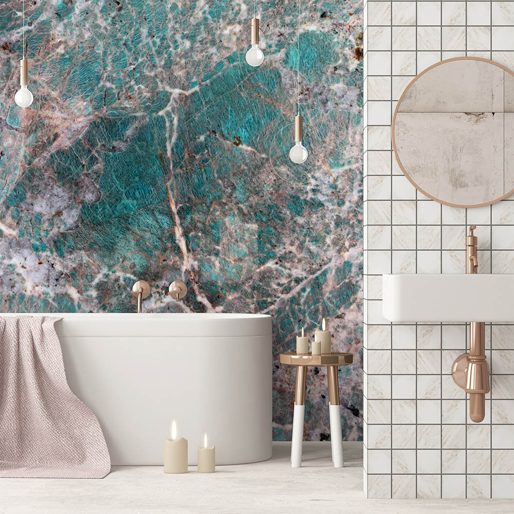 Quarzit-Amazzonit-Wandfliesen