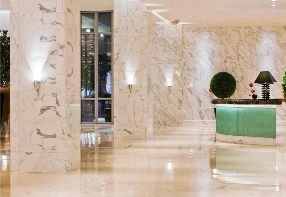 Calacatta 대리석 벽 프로젝트 Calacatta 대리석 벽 프로젝트