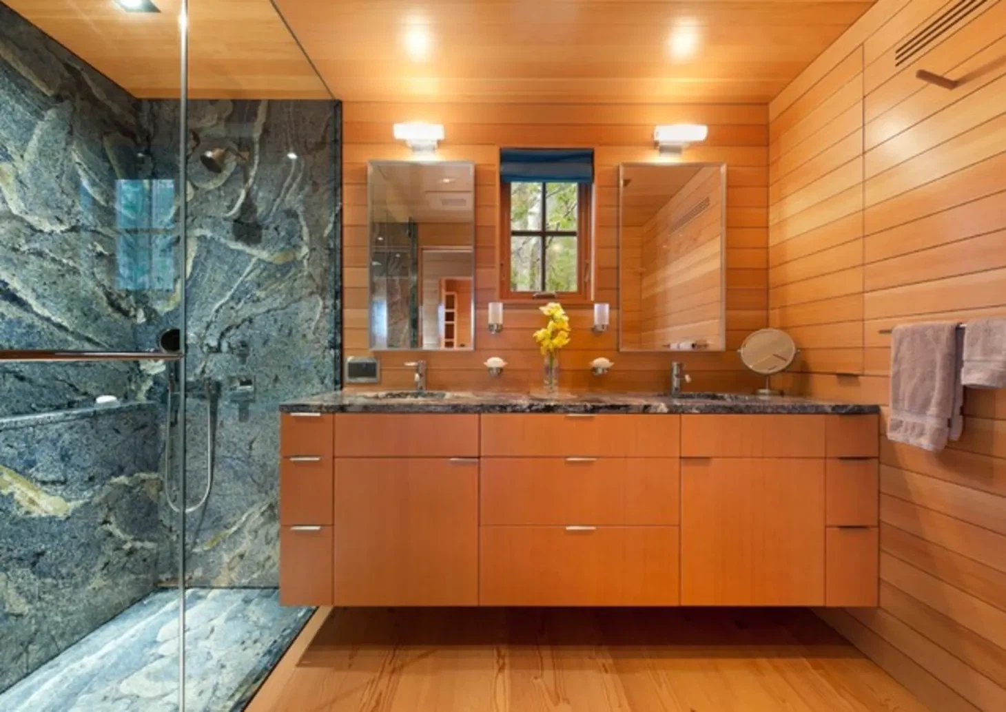 Jubin Dinding Bilik Mandi Granit Biru Bahia