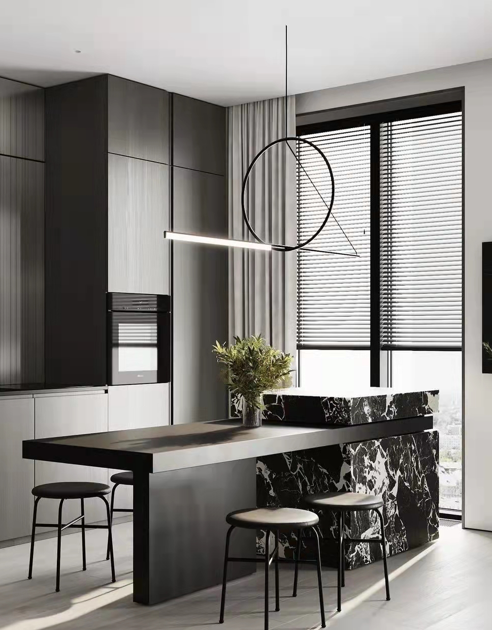 Grand comptoirs pénisulaires de cuisine en marbre antique.jpg Grand comptoirs pénisulaires de cuisine en marbre antique.jpg