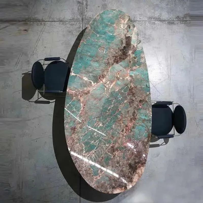 Amazonit Quarzit Wassertropfen Tische