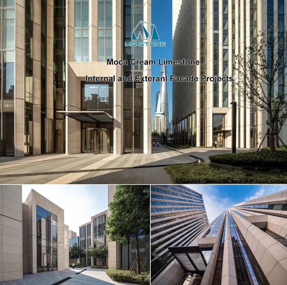 Фасадная настенная плитка Moca Cream Limestone